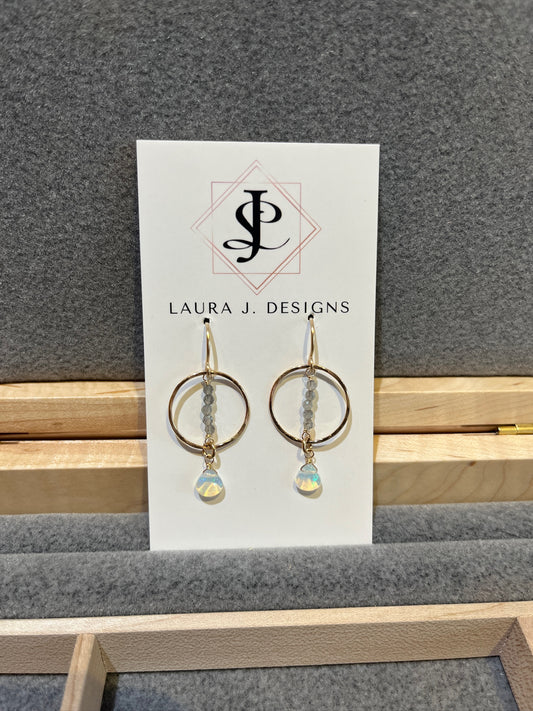 E7886 Opal Twilight Earrings by Laura J