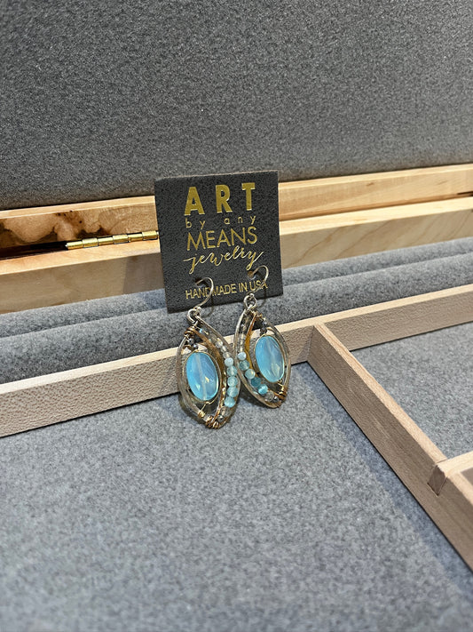 E78520 Lotus Petal Earrings by Art by Any Means