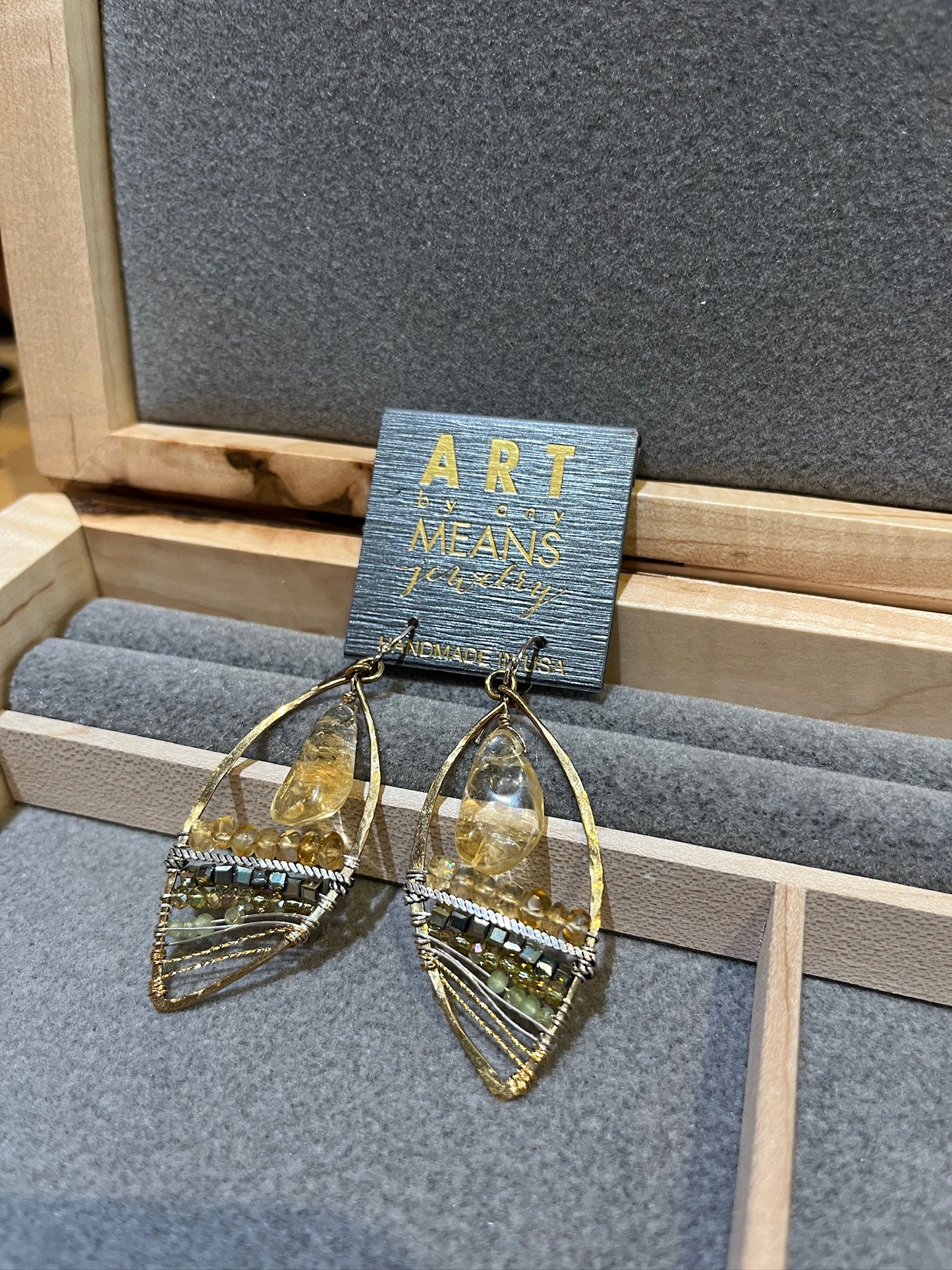 E80036 Drop of Sun Earrings by Art by Any Means