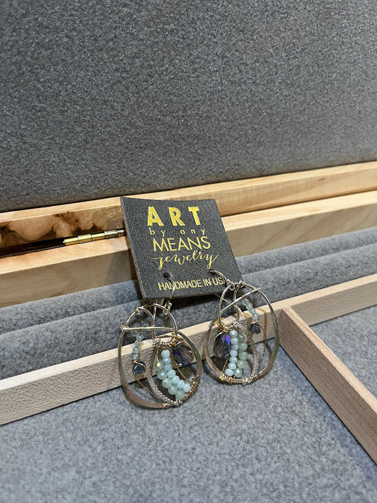 E78455 Nautilus Shell Earrings by Art by Any Means