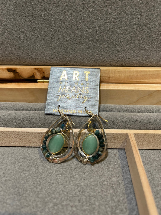 83181 Lily Pad Earrings by Art by Any Means