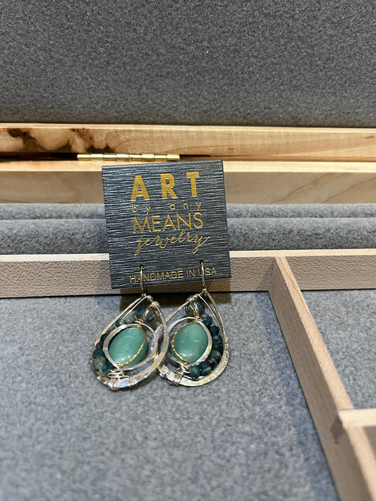 83181 Lily Pad Earrings by Art by Any Means