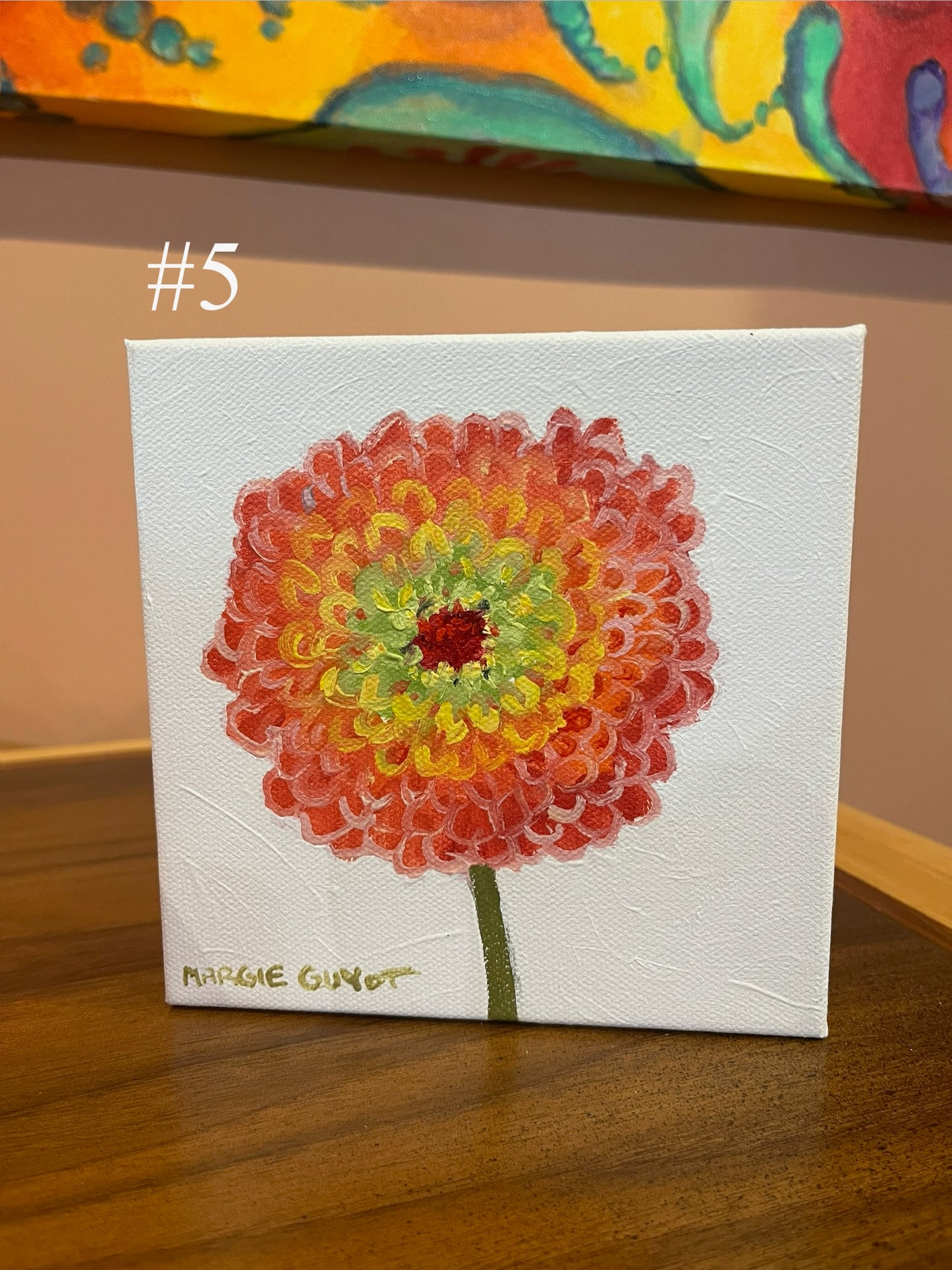 Zinnia by Margie Guyot