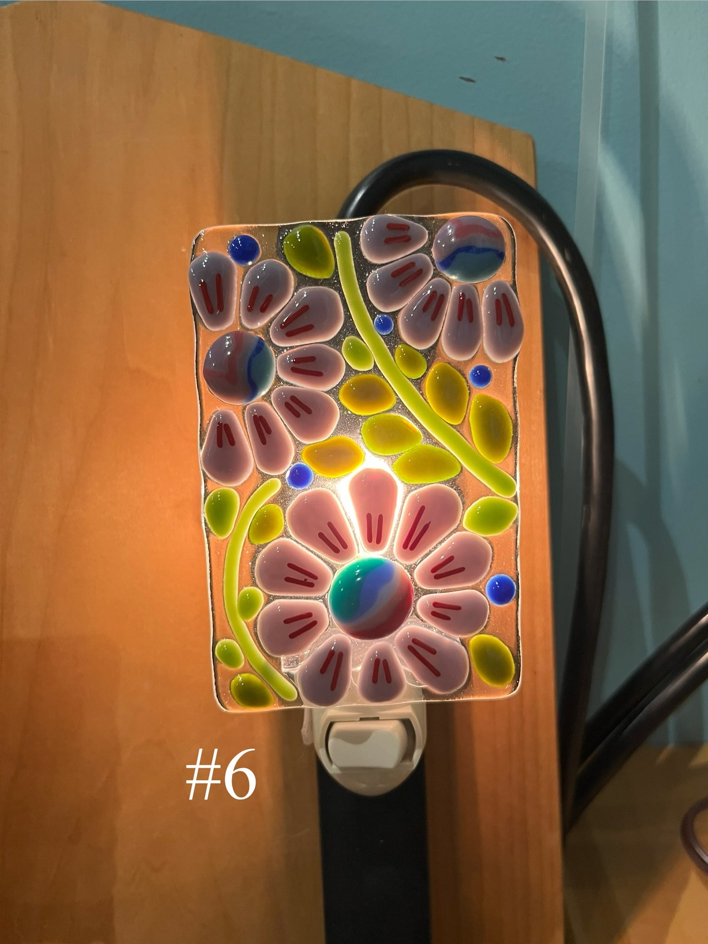 Floral Rectangle Nightlight by Susan Smith
