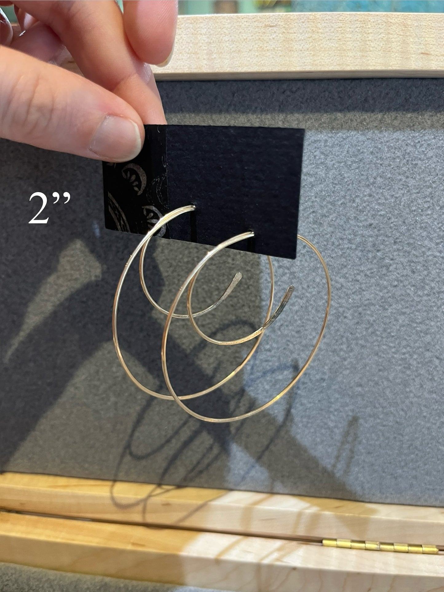 e006 Swirl Hoops by Linda Trent