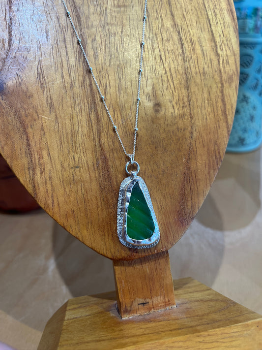 N11 Seaglass Necklace by Susan Ringer