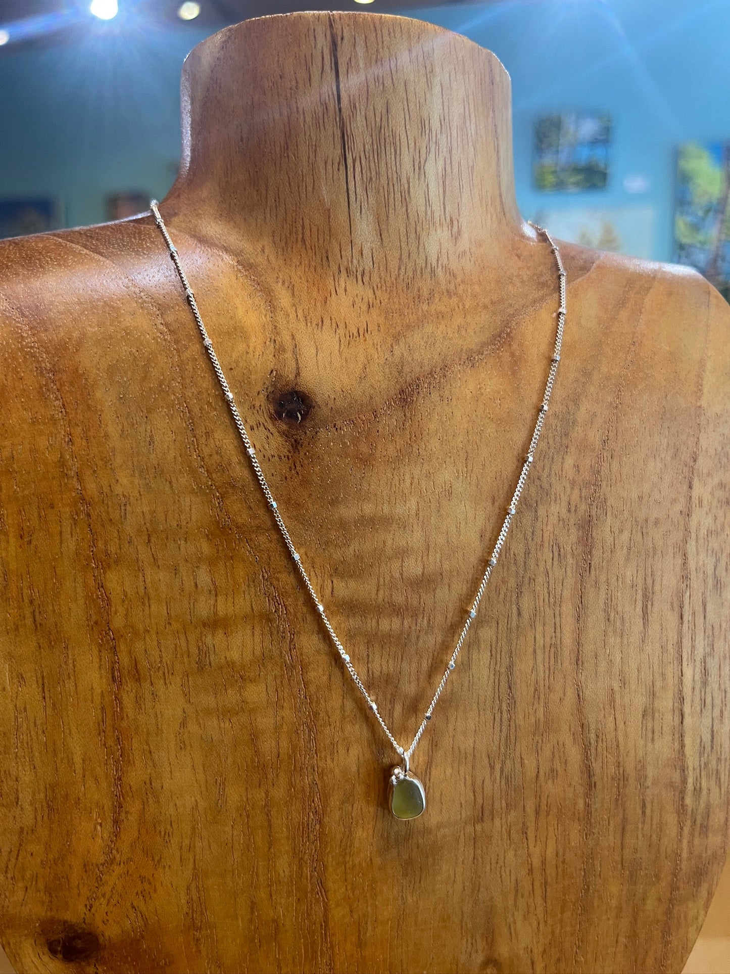 N15 Seaglass Necklace by Susan Ringer
