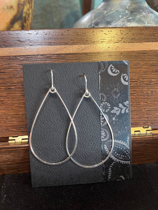 E037 Swinging Teardrop Earrings