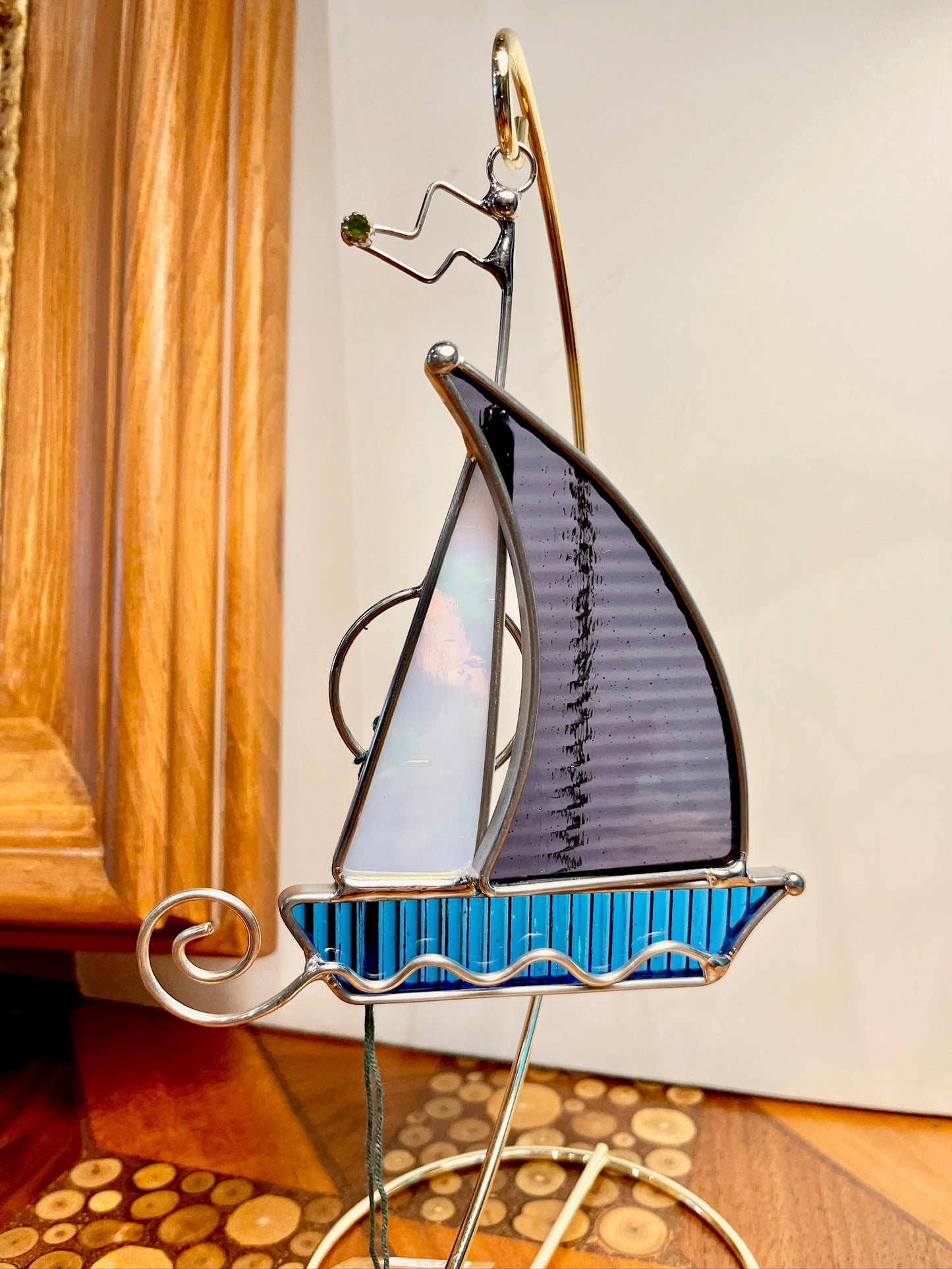 Sailboat Suncatcher by Green Mountain Glass