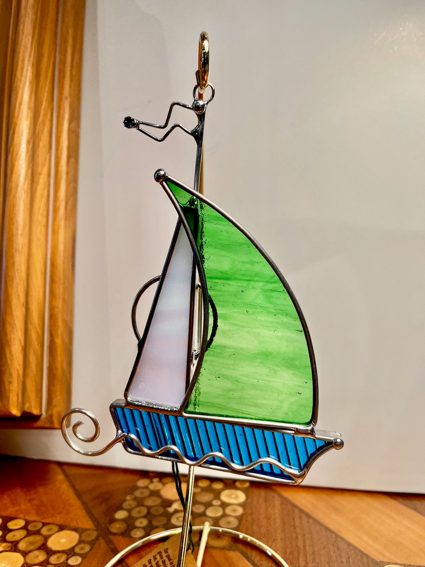 Sailboat Suncatcher by Green Mountain Glass