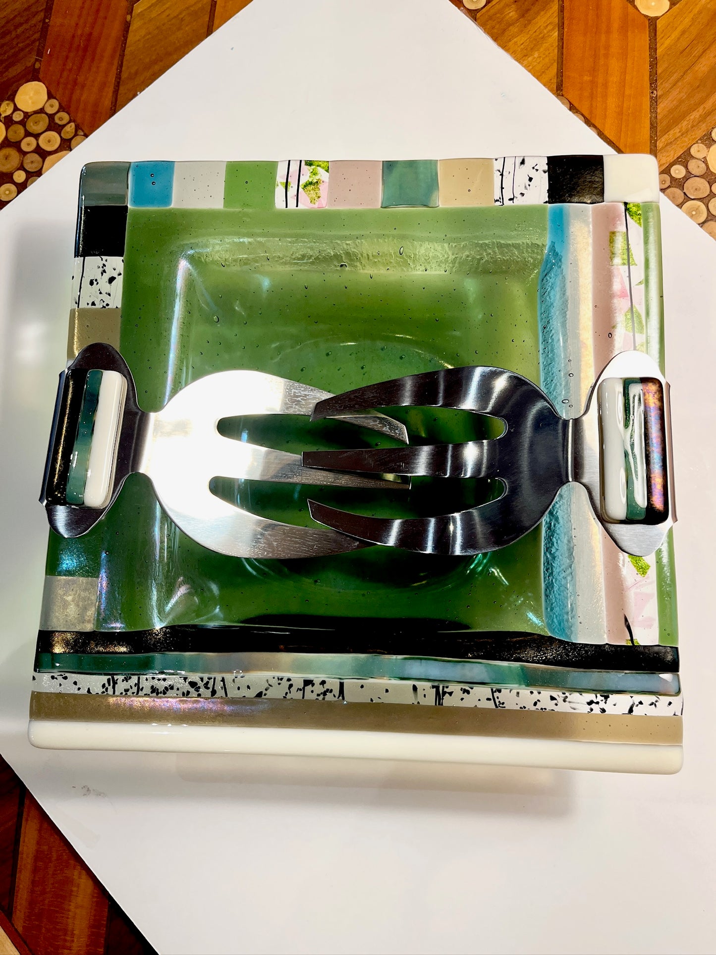 11" Square Bowl with Server by Me2U