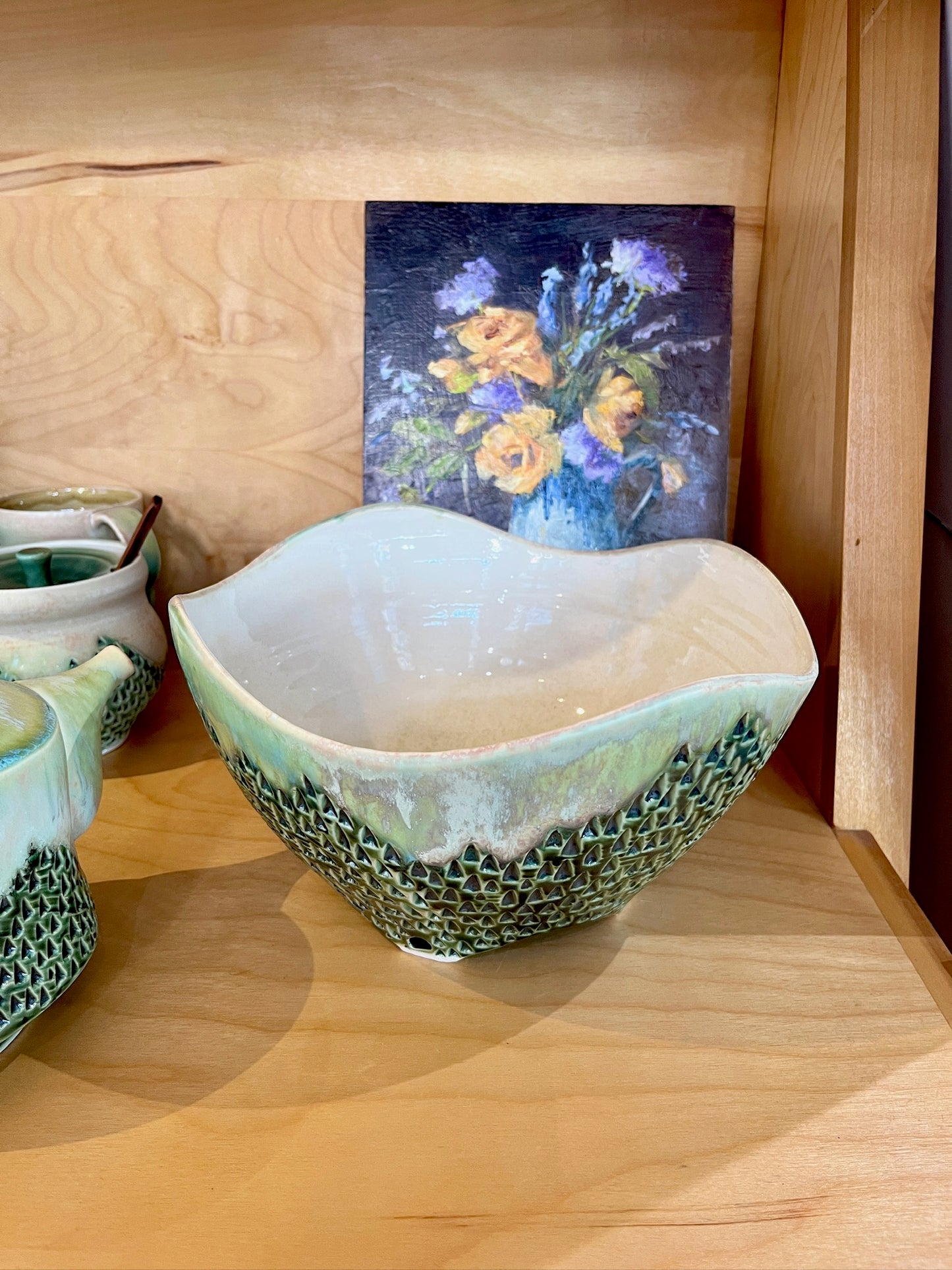 Large Square Bowl by Wendy Wrenn