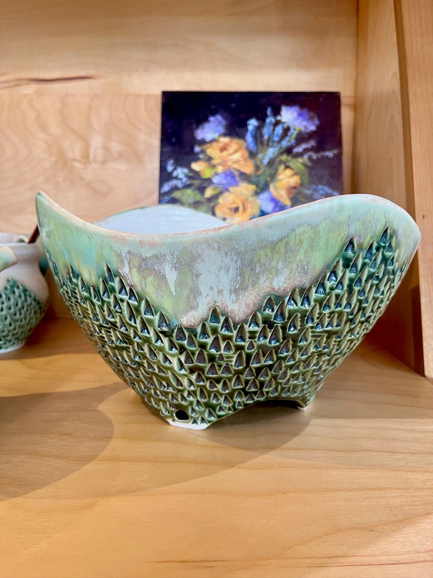 Large Square Bowl by Wendy Wrenn