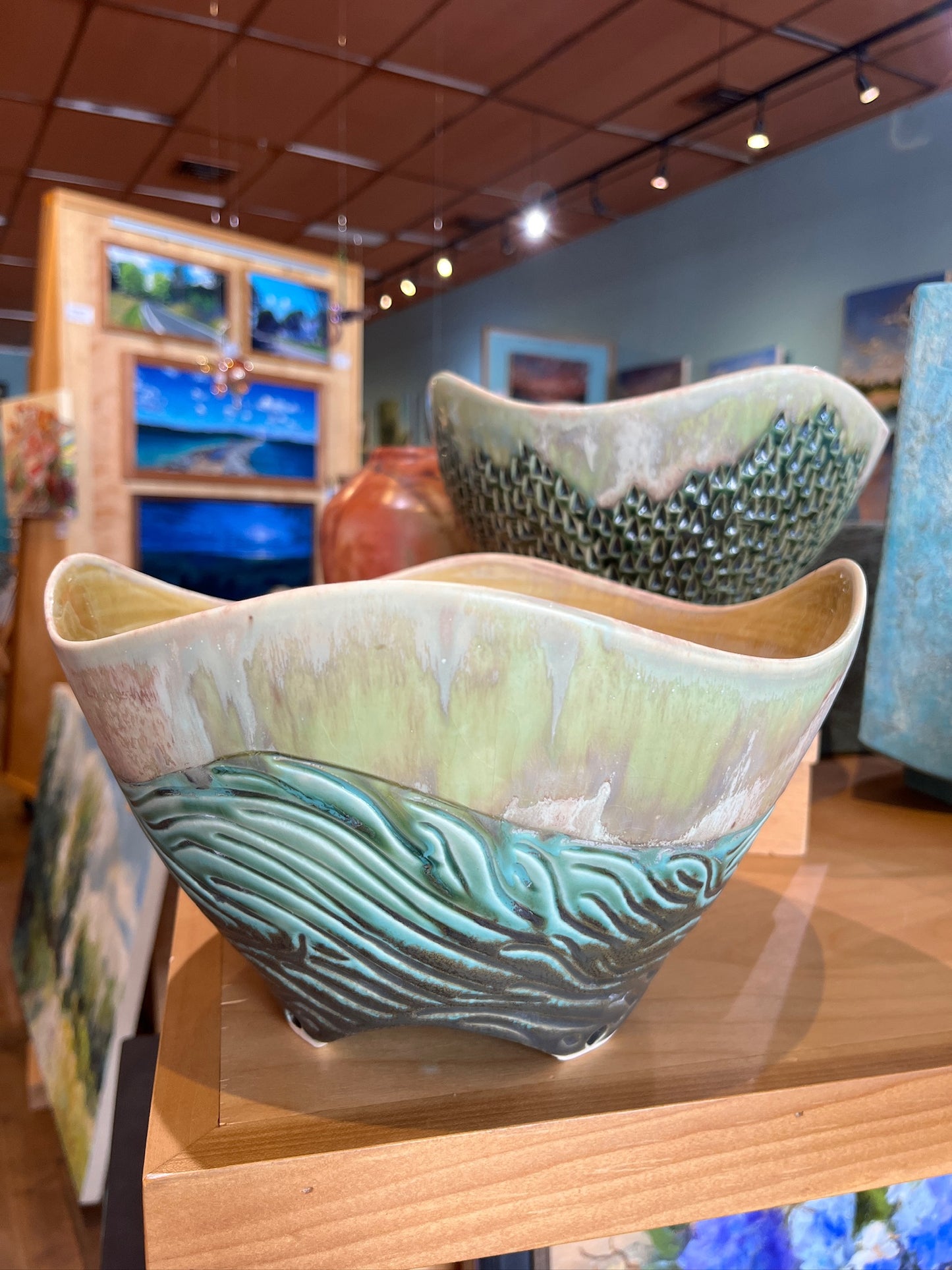 Large Square Bowl by Wendy Wrenn