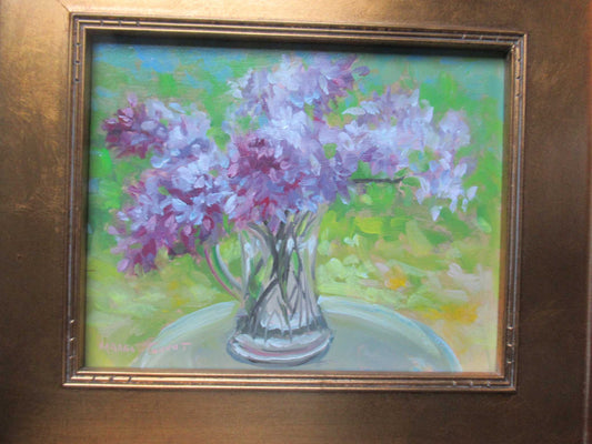Lilacs in a Vase by Margie Guyot