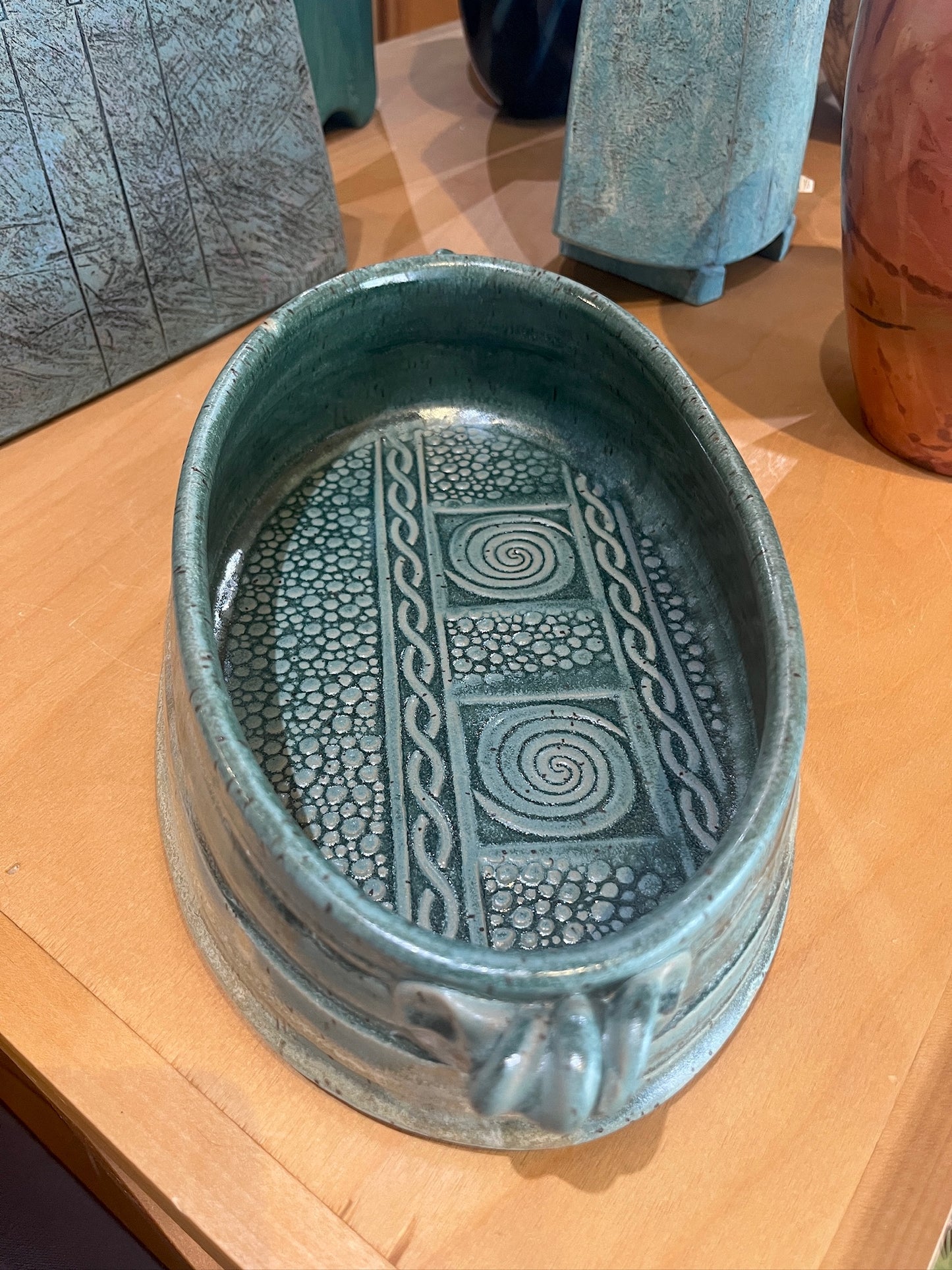 Oval Textured Casserole Medium by Steve Tubbs