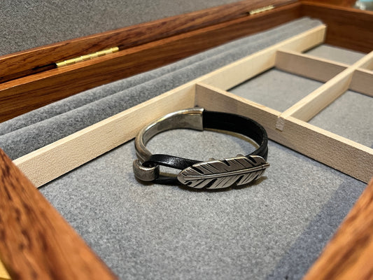 Feather Bracelet by Montana Leather