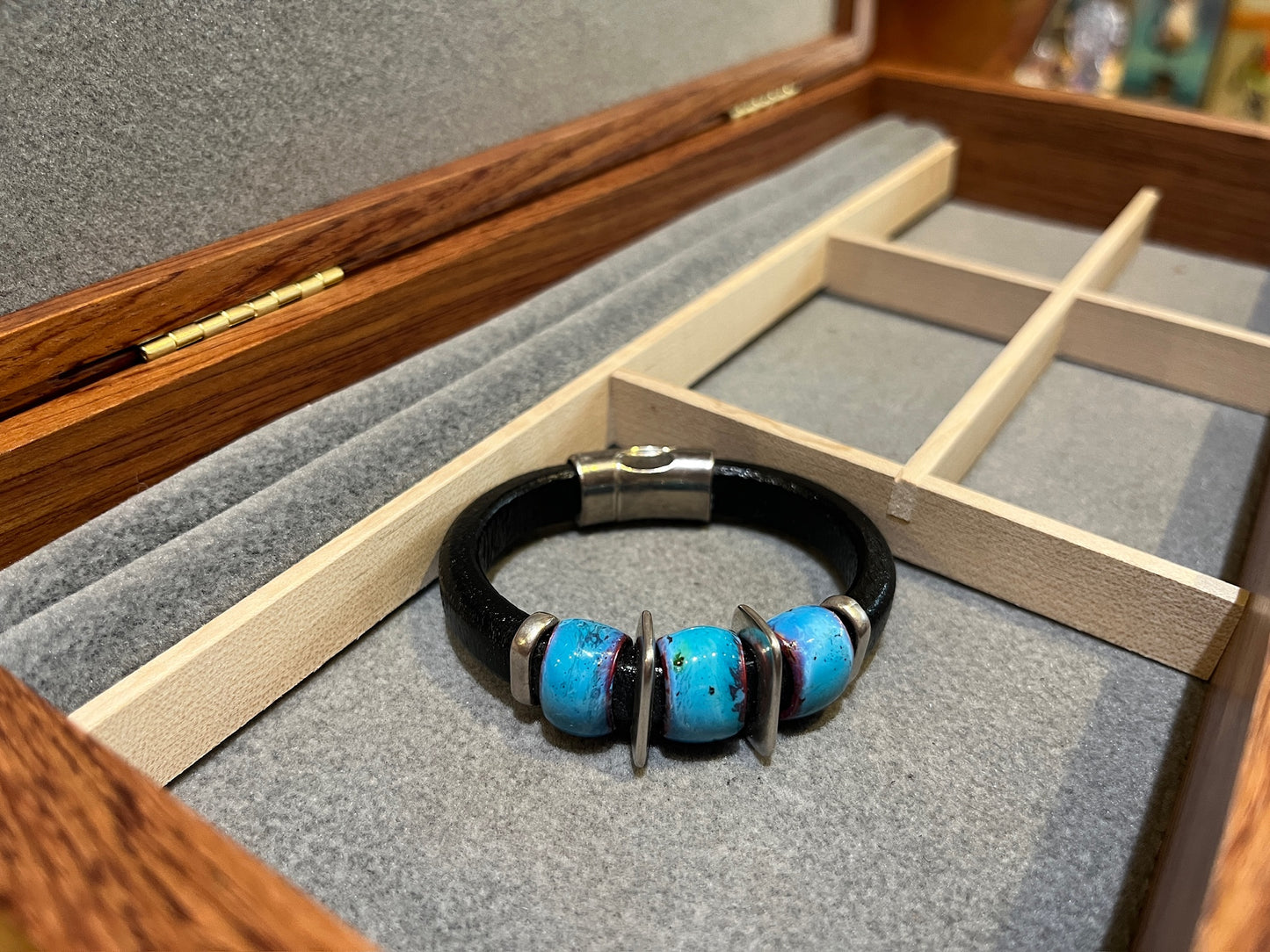 Turquoise Trail Bracelet by Montana Leather
