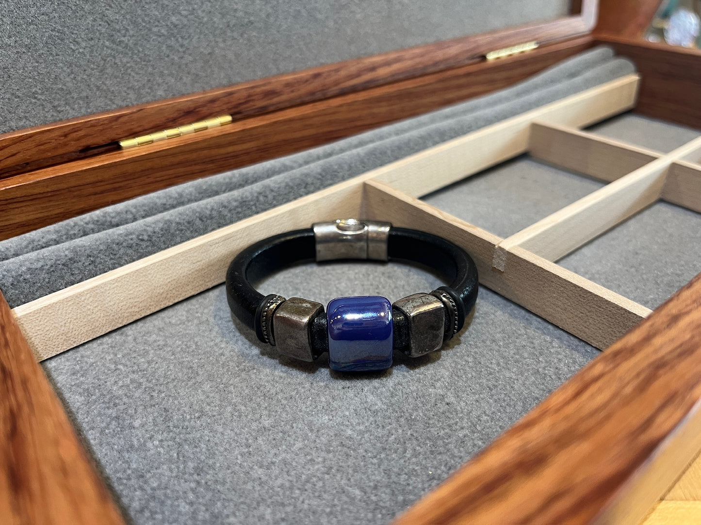 Midnight Blue Bracelet by Montana Leather
