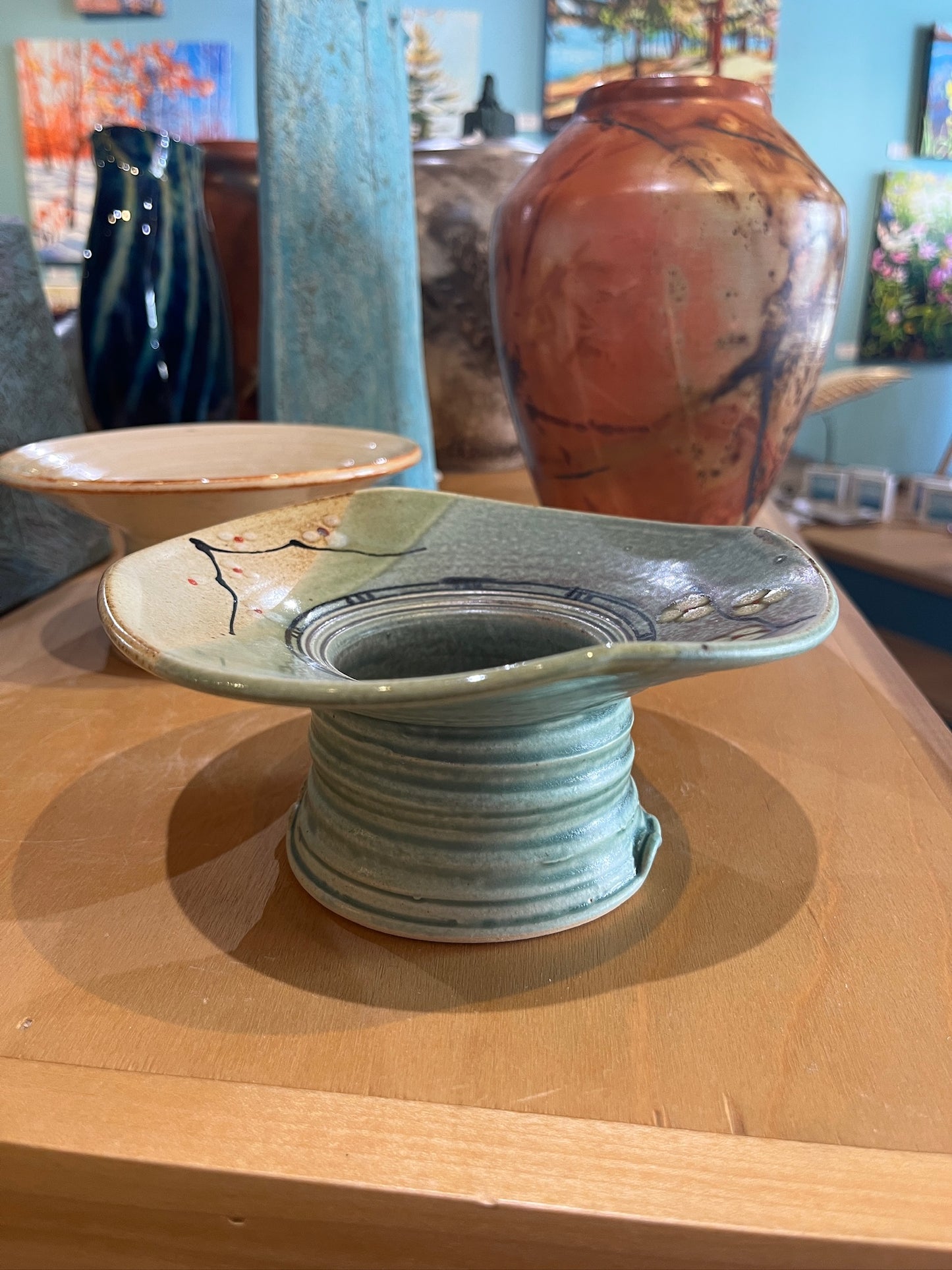 Flower Arranger by Otis Pottery