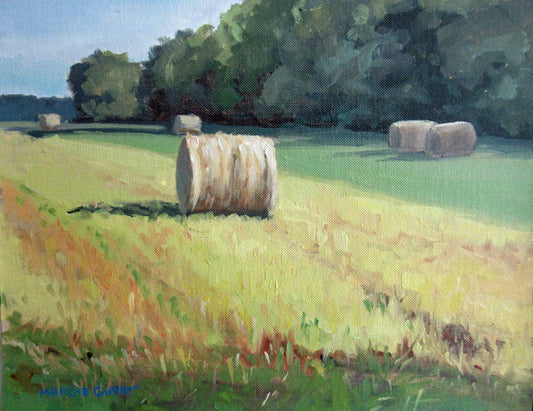Haybales-August by Margie Guyot