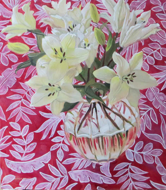 White Lilies by Margie Guyot